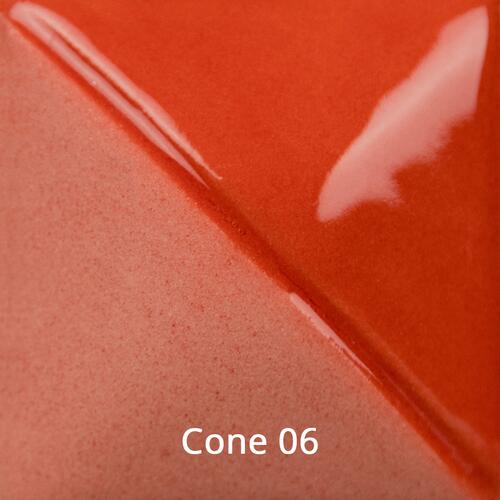 Mayco Fundamental Underglaze UG-206 Fire Engine Red — example fired result