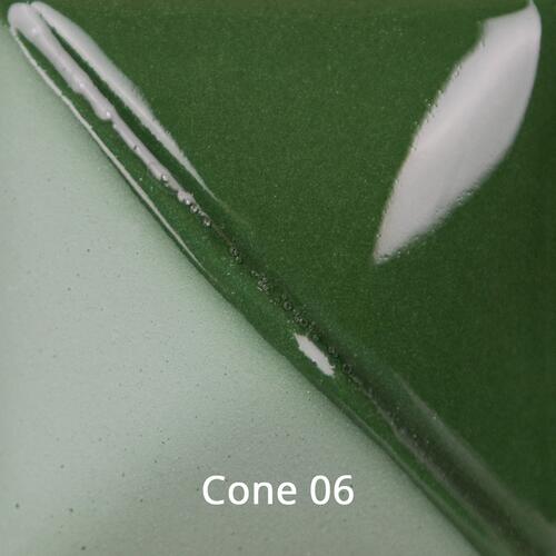 Mayco Fundamental Underglaze UG-210 Forest Green — example fired result