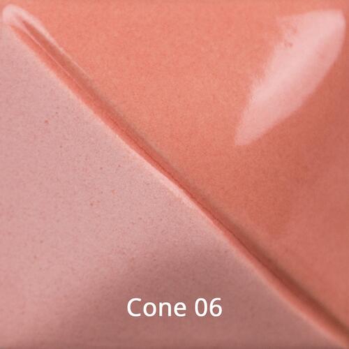 Mayco Fundamental Underglaze UG-216 Peach — example fired result