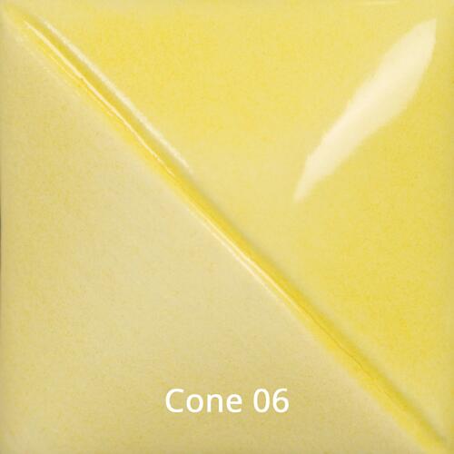 Mayco Fundamental Underglaze UG-222 Soft Yellow — example fired result