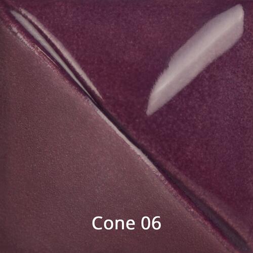 Mayco Fundamental Underglaze UG-225 Plum — example fired result