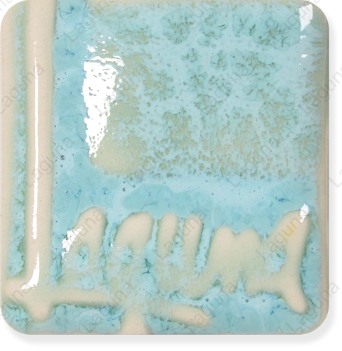 Laguna Mystic Brushable Glaze WC-105 Atlantis Aqua — example fired result